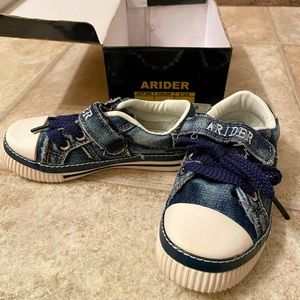 Toddler boy denim sneakers NIB